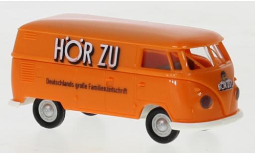 Diecast model cars Volkswagen T1 1/87 Brekina b fourgon HörZu orange Hörzu 1960 Volkswagen T1 1/87 Brekina b fourgon HörZu orange Hörzu 1960 diecast model cars