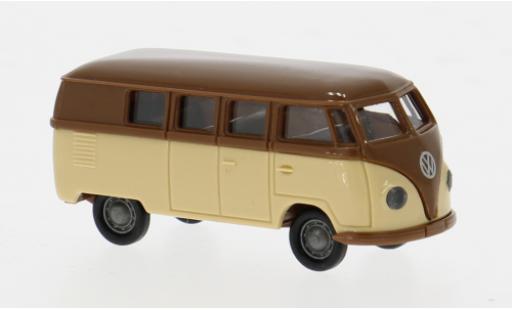 Diecast model cars Volkswagen T1 1/87 Brekina a Kombi braun/beige 1950 1:87 Volkswagen T1 1/87 Brekina a Kombi braun/beige 1950 1:87 diecast model cars