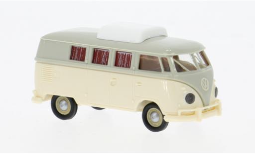 Diecast model cars Volkswagen T1 1/87 Brekina b Camper grau/beige 1960 1:87 Volkswagen T1 1/87 Brekina b Camper grau/beige 1960 1:87 diecast model cars