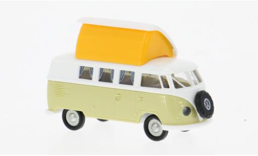 Diecast model cars Volkswagen T1 1/87 Brekina b Camper weiss/grün 1960 1:87 Volkswagen T1 1/87 Brekina b Camper weiss/grün 1960 1:87 diecast model cars