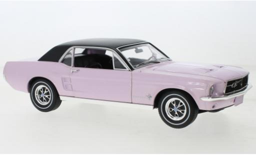 Diecast model cars Ford Mustang 1/18 Greenlight pink/black 1968 Ford Mustang 1/18 Greenlight pink/black 1968 diecast model cars