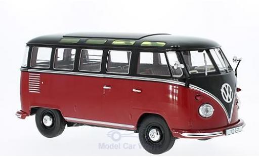 Diecast model cars Volkswagen T1 B 1/18 KK Scale red/black 1962 Samba Volkswagen T1 B 1/18 KK Scale red/black 1962 Samba diecast model cars