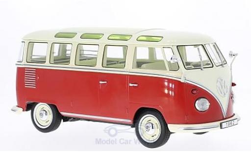 Diecast model cars Volkswagen T1 B 1/18 KK Scale red/beige 1962 Samba Volkswagen T1 B 1/18 KK Scale red/beige 1962 Samba diecast model cars