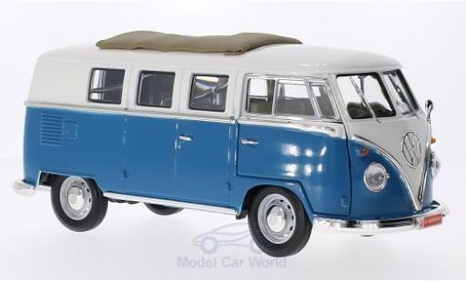 Diecast model cars Volkswagen T1 B 1/18 Lucky Die Cast Microbus mit Faltdach blue/white 1962 Volkswagen T1 B 1/18 Lucky Die Cast Microbus mit Faltdach blue/white 1962 diecast model cars