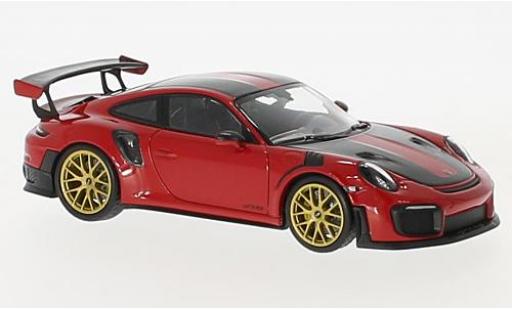 Diecast model cars Porsche 991 GT2 RS 1/43 Minichamps 911 (.2) GT2RS red/carbon 2018 Weissachpaket Porsche 991 GT2 RS 1/43 Minichamps 911 (.2) GT2RS red/carbon 2018 Weissachpaket diecast model cars