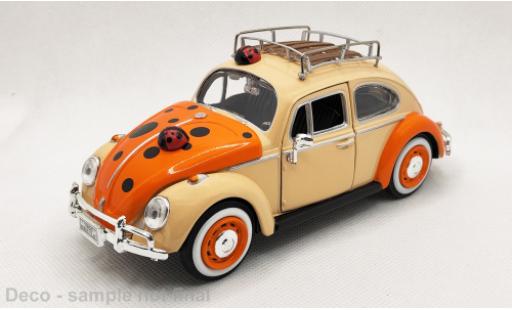 Diecast model cars Volkswagen Beetle 1/24 Motormax orange/orange 1966 1:24 Volkswagen Beetle 1/24 Motormax orange/orange 1966 1:24 diecast model cars