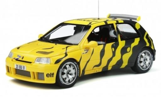 Diecast model cars Renault Clio 1/18 Ottomobile Maxi yellow/black Diac 1995 véhicule de présentation Renault Clio 1/18 Ottomobile Maxi yellow/black Diac 1995 véhicule de présentation diecast model cars