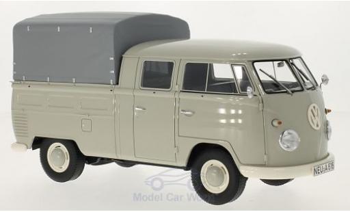 Diecast model cars Volkswagen T1 B 1/18 Premium ClassiXXs grey 1960 Doppelkabine mit Plane Volkswagen T1 B 1/18 Premium ClassiXXs grey 1960 Doppelkabine mit Plane diecast model cars