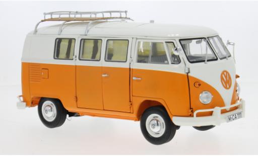 Diecast model cars Volkswagen T1 1/18 Schuco Camper orange/weiss 1:18 Volkswagen T1 1/18 Schuco Camper orange/weiss 1:18 diecast model cars