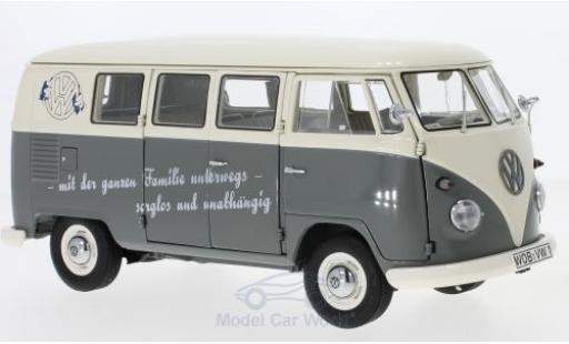Diecast model cars Volkswagen T1 B 1/18 Schuco b Bus mit Slogan: mit der ganzen Familien unterwegs-sorglos und unabhängig Volkswagen T1 B 1/18 Schuco b Bus mit Slogan: mit der ganzen Familien unterwegs-sorglos und unabhängig diecast model cars