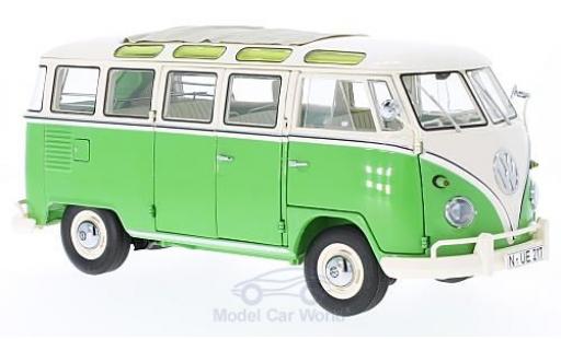 Diecast model cars Volkswagen T1 B 1/18 Schuco b Samba green/beige Volkswagen T1 B 1/18 Schuco b Samba green/beige diecast model cars