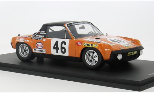 Diecast model cars Porsche 914 1/18 Spark /6 No.46 24h Le Mans 1971 1:18 Porsche 914 1/18 Spark /6 No.46 24h Le Mans 1971 1:18 diecast model cars