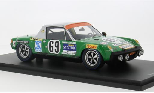 Diecast model cars Porsche 914 1/18 Spark /6 No.69 24h Le Mans 1971 1:18 Porsche 914 1/18 Spark /6 No.69 24h Le Mans 1971 1:18 diecast model cars