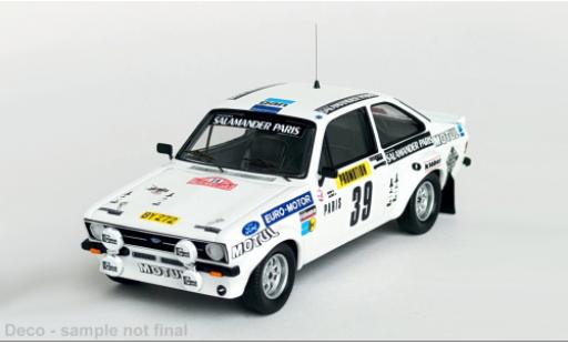 Diecast model cars Ford Escort 1/43 Trofeu MK II Rally Monte Carlo 1980 #39 1:43 Ford Escort 1/43 Trofeu MK II Rally Monte Carlo 1980 #39 1:43 diecast model cars