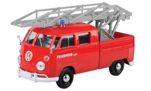 Diecast model cars Volkswagen T1 1/24 Motormax Leiterwagen rot 1:24 Volkswagen T1 1/24 Motormax Leiterwagen rot 1:24 diecast model cars