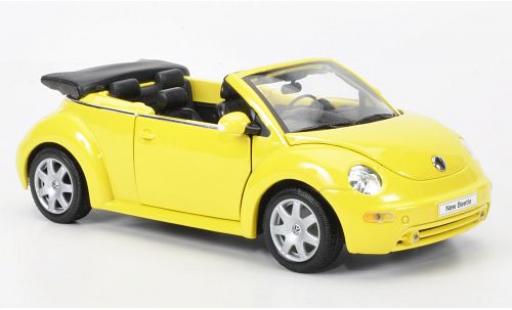 Diecast model cars Volkswagen New Beetle 1/24 Welly Cabrio gelb 2006 1:24 Volkswagen New Beetle 1/24 Welly Cabrio gelb 2006 1:24 diecast model cars