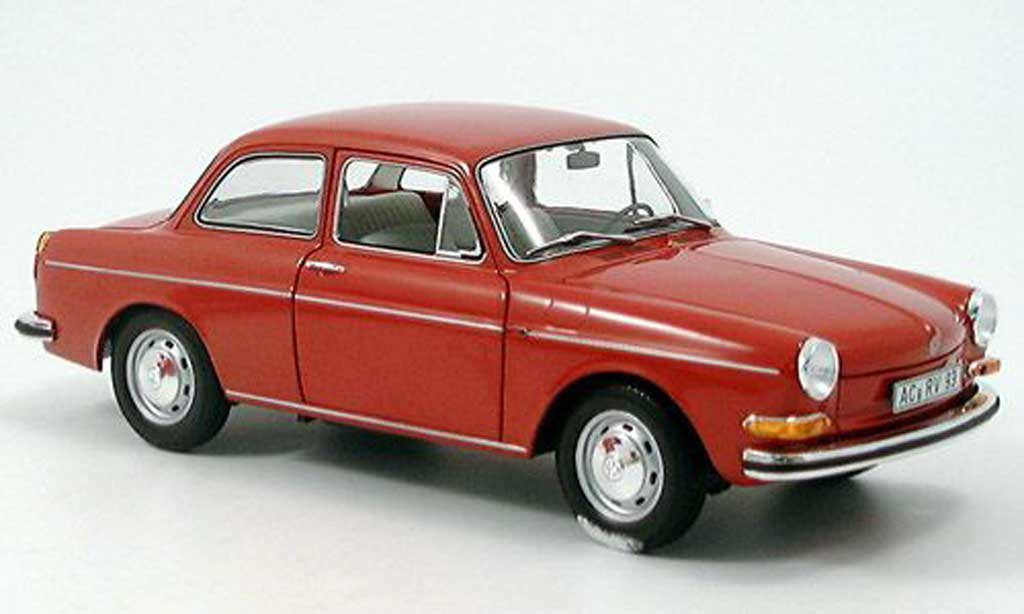 Diecast model cars Volkswagen 1600 1/18 Minichamps l red 1970