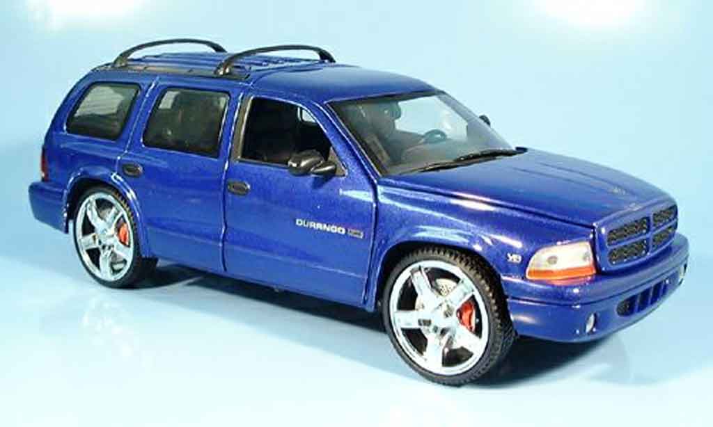 Diecast model cars Dodge Durango 1 18 Ertl blue Alldiecast