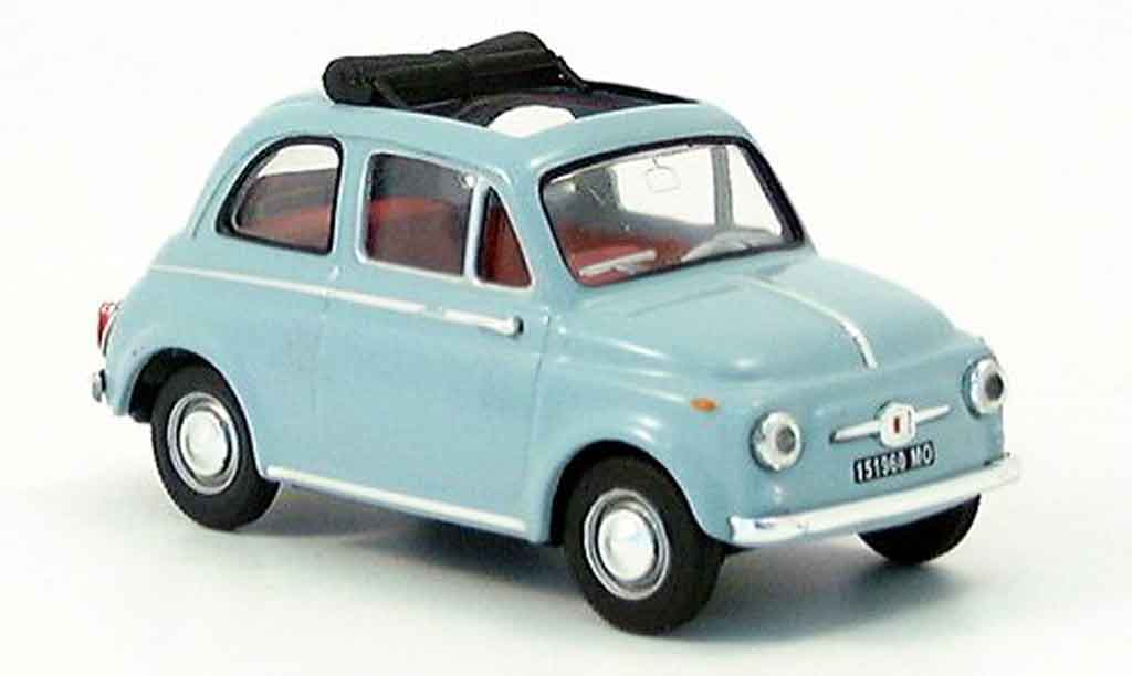 Diecast model cars Fiat 500 1 43 Vitesse D blue Alldiecast