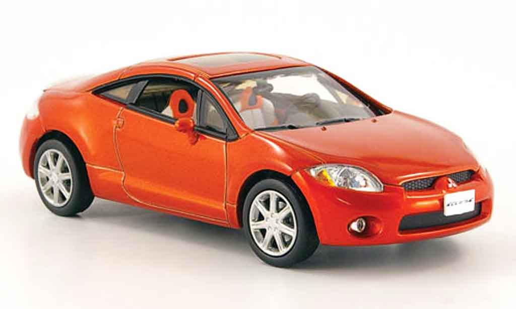 Diecast model cars Mitsubishi Eclipse 1 43 Norev orange 2005