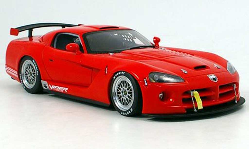 Diecast model cars Dodge Viper Competition 1 18 Autoart Competition car plain body red 2004 Alldiecast