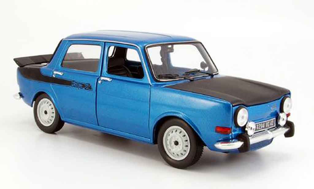 Diecast model cars Simca 1000 1 18 Norev rallye 2 blue 1976 Alldiecast