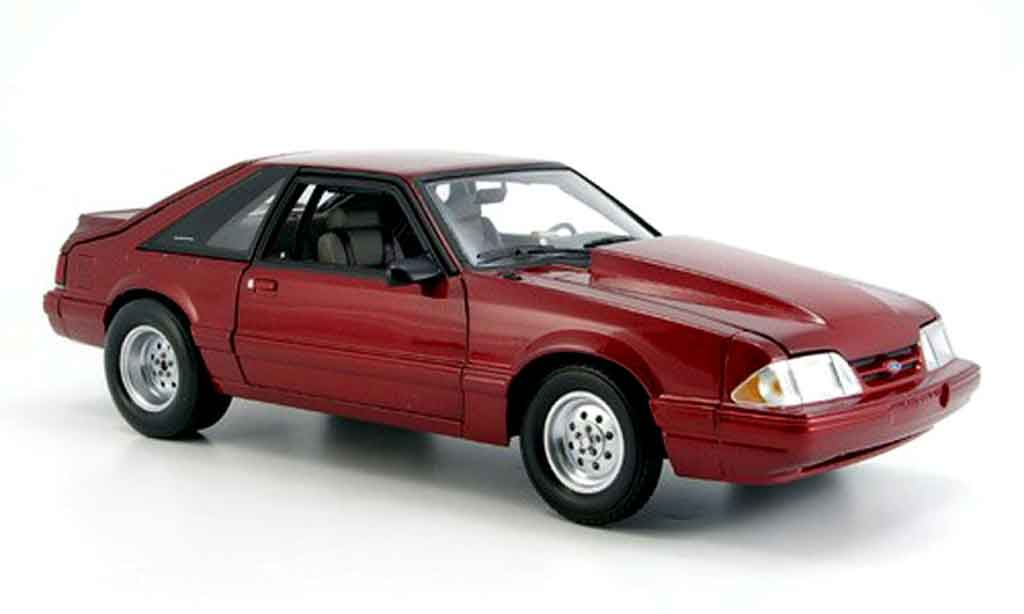 Diecast model cars Ford Mustang 1985 1 18 GMP 1985 lx drag cuivre Alldiecast