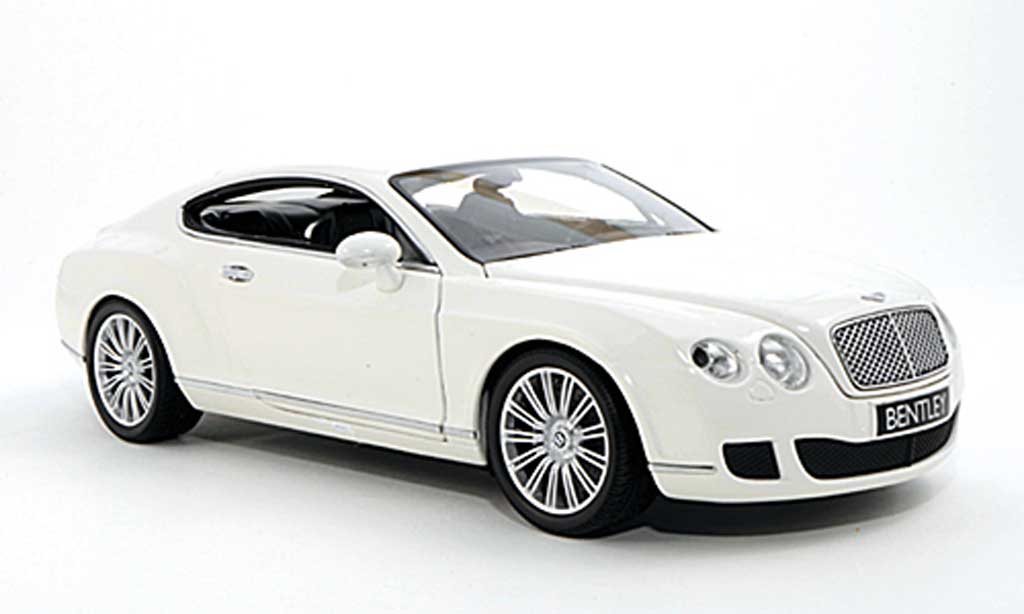 Diecast model cars Bentley Continental GT 1 18 Minichamps GT white
