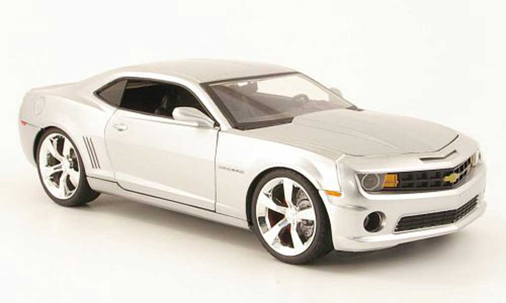 Diecast model cars Chevrolet Camaro SS 1 18 Jada Toys SS metallisee grey 2010 Alldiecast