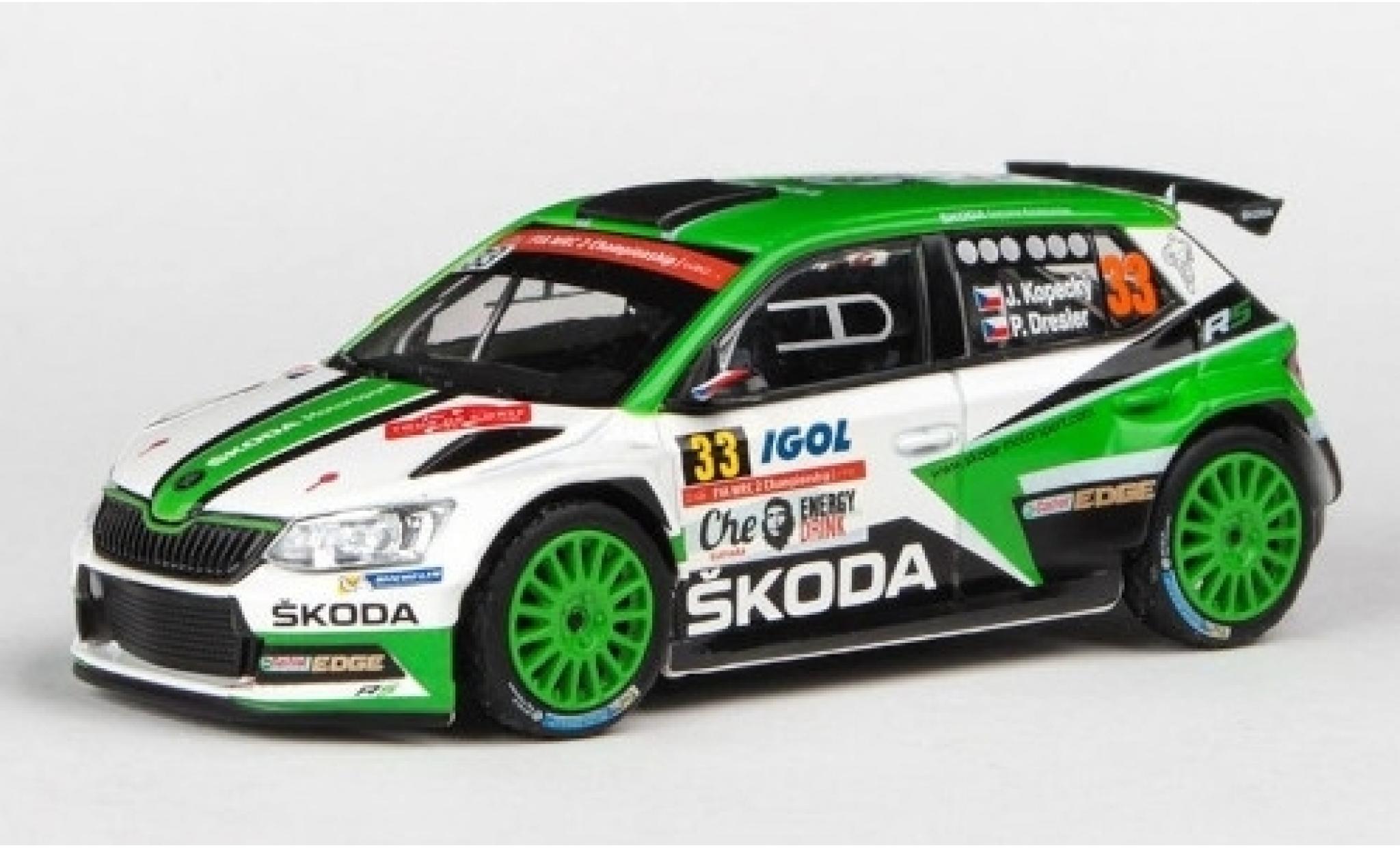 Diecast model cars Skoda Fabia 1/18 IXO R5 No.32 Rallye WM Rallye Catalunya 2018  K.Rovanperä/J.Halttunen 