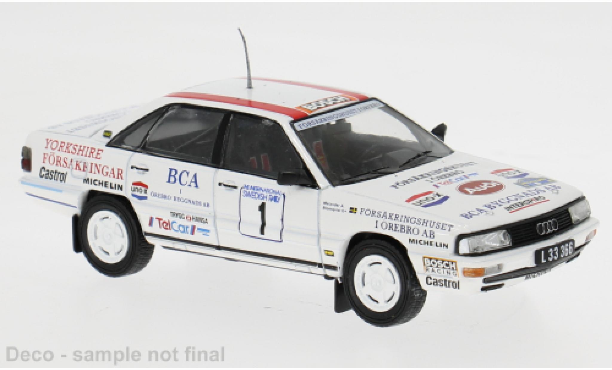 Audi 200 1/43 IXO (C3) Quattro Rally Schweden 1989 #1 S.Blomqvist/B.Melander 1:43 diecast model cars