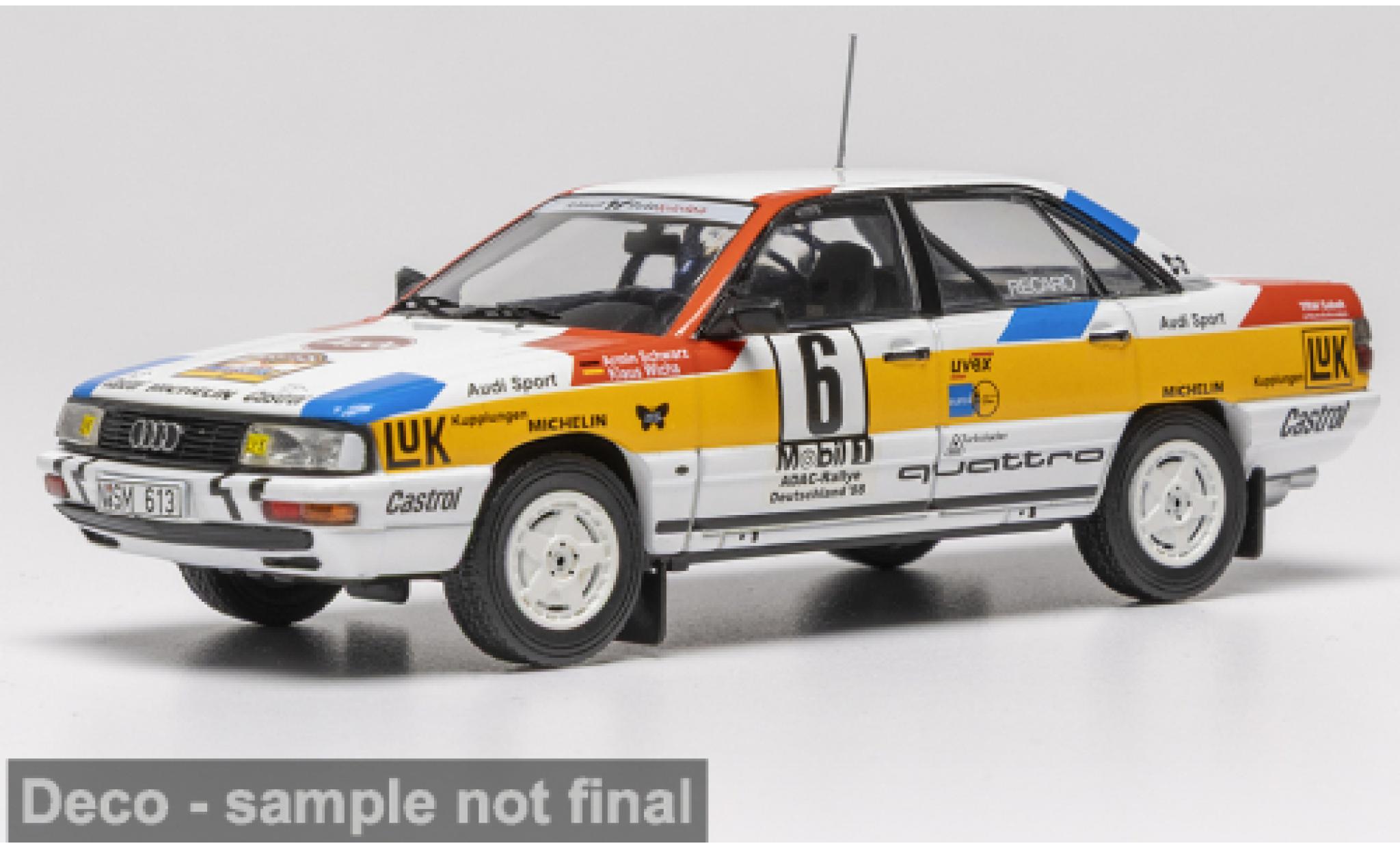 Audi 200 quattro 1/43 IXO Rallye Deutschland 1988 #6 A.Schwarz/K.Wicha 1:43 diecast model cars
