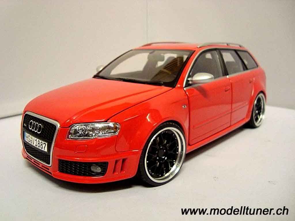 Audi A4 B7 Kombi Avant RS4 Quattro 2006 rot 1:18, Modelltoys-Austria -  Modellauto