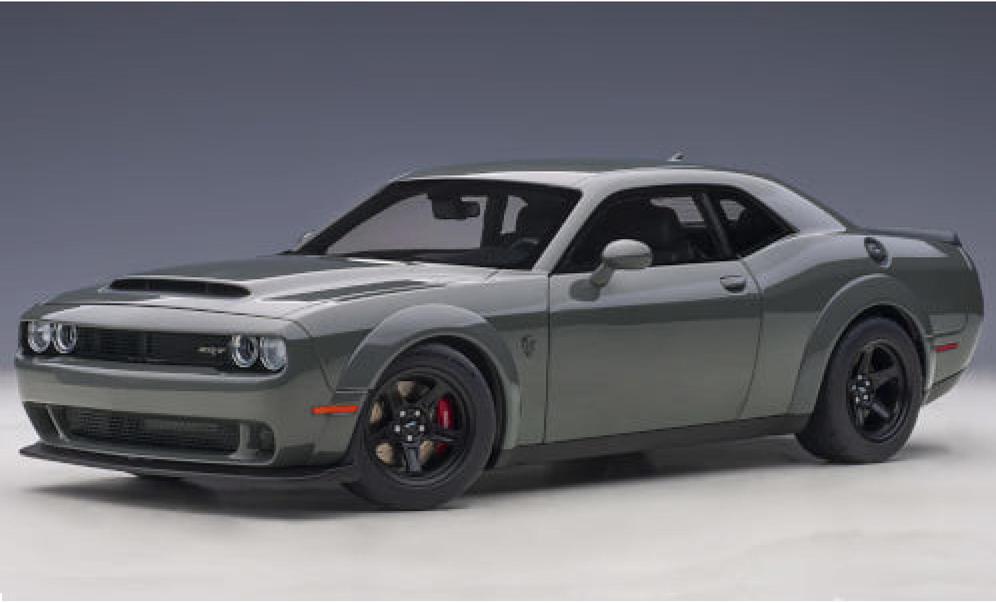 Diecast model cars Dodge Challenger 1 18 AUTOart SRT Demon grey Alldiecast