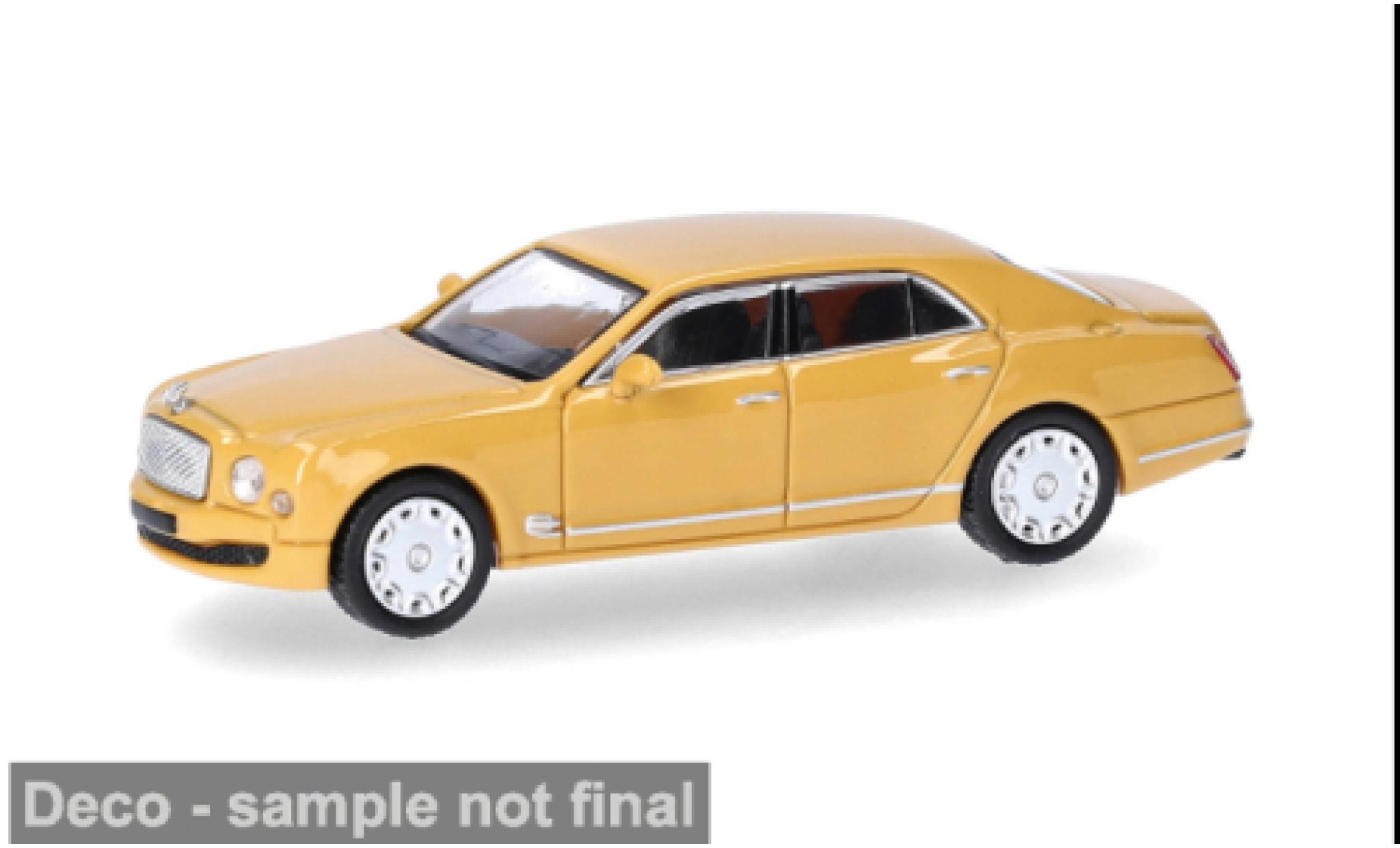 Bentley Mulsanne 1/87 Micro City 87 gelb 1:87 diecast model cars