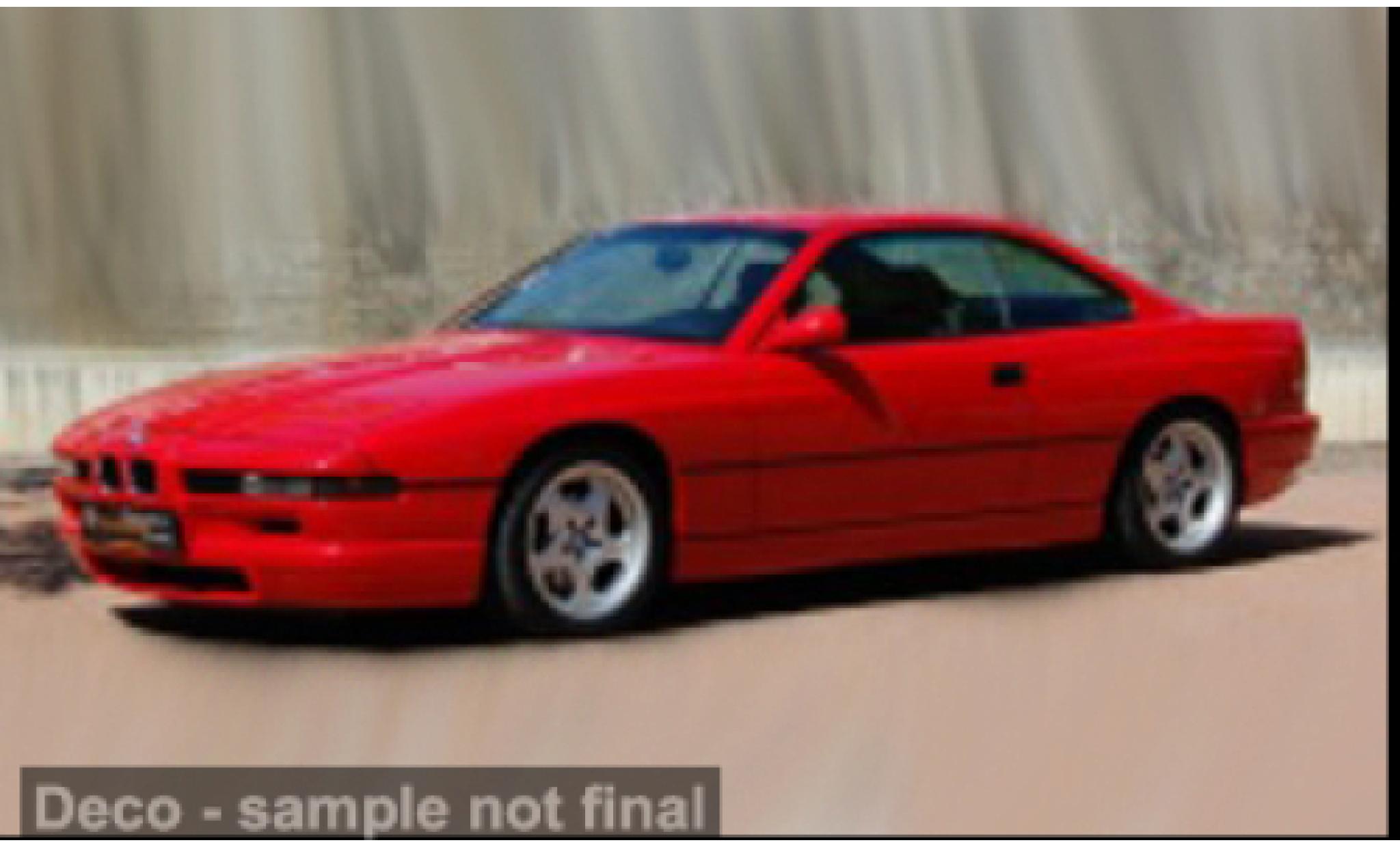 Bmw 850 1/43 Solido CSI (E31) rot 1990 1:43 diecast model cars