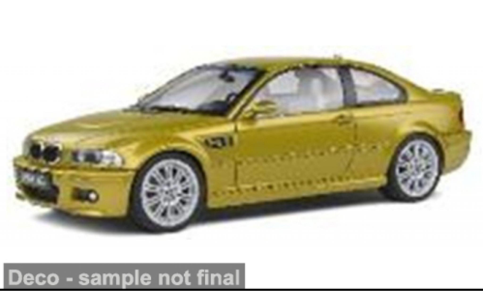 Bmw M3 1/43 Solido (E46) gelb 1:43 diecast model cars