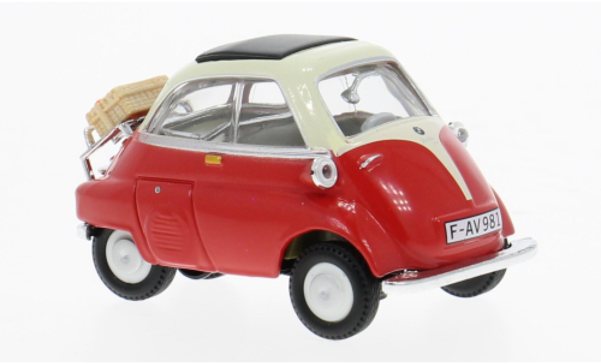 Bmw Isetta Cararama 250 rot/beige 1:43 diecast model cars