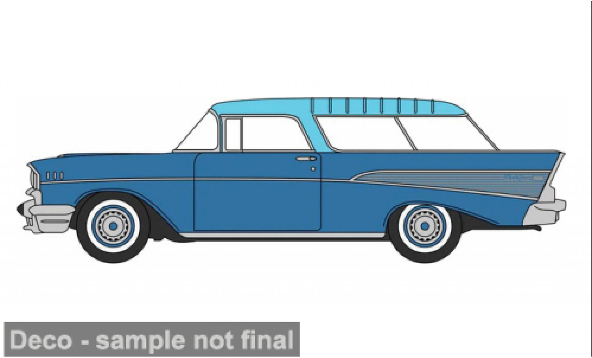 Chevrolet Nomad 1/87 Oxford blau/blau 1957 1:87 diecast model cars