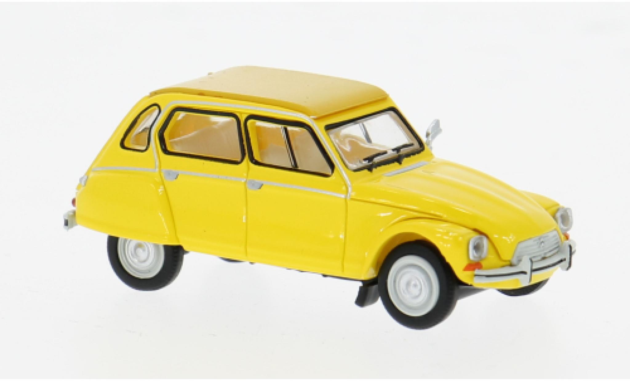 Citroen Dyane 1/87 Brekina gelb 1976 1:87 diecast model cars