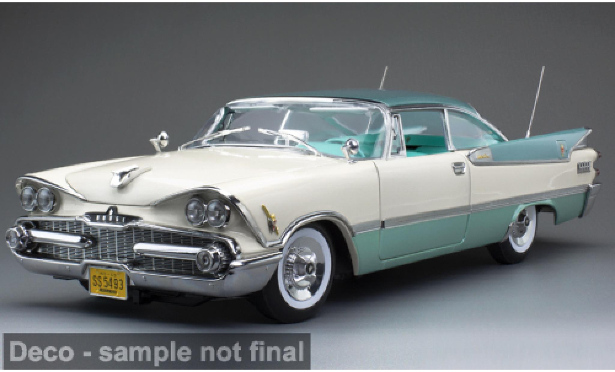 Dodge Custom Royal Lancer 1/18 Sun Star Hard Top t&uuml;rkis/beige 1959 1:18 diecast model cars
