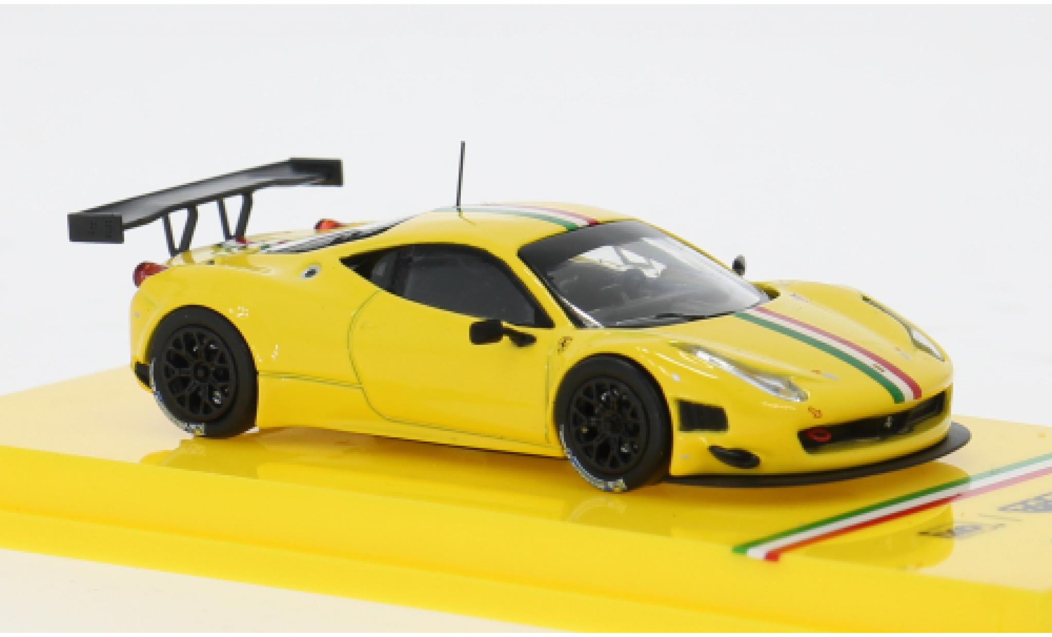 Ferrari 458 1/64 Tarmac Works Italia GT3 gelb/Dekor 1:64 diecast model cars