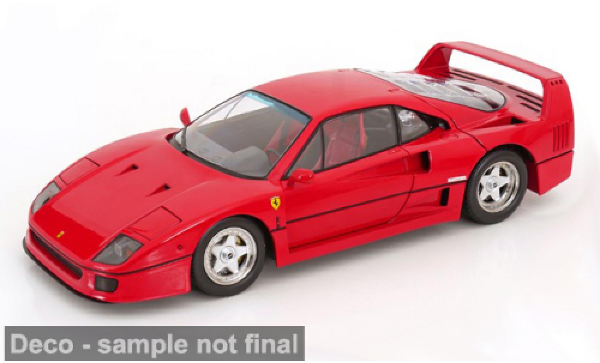 Ferrari F40 1/12 KK Scale rot 1987 1:12 diecast model cars
