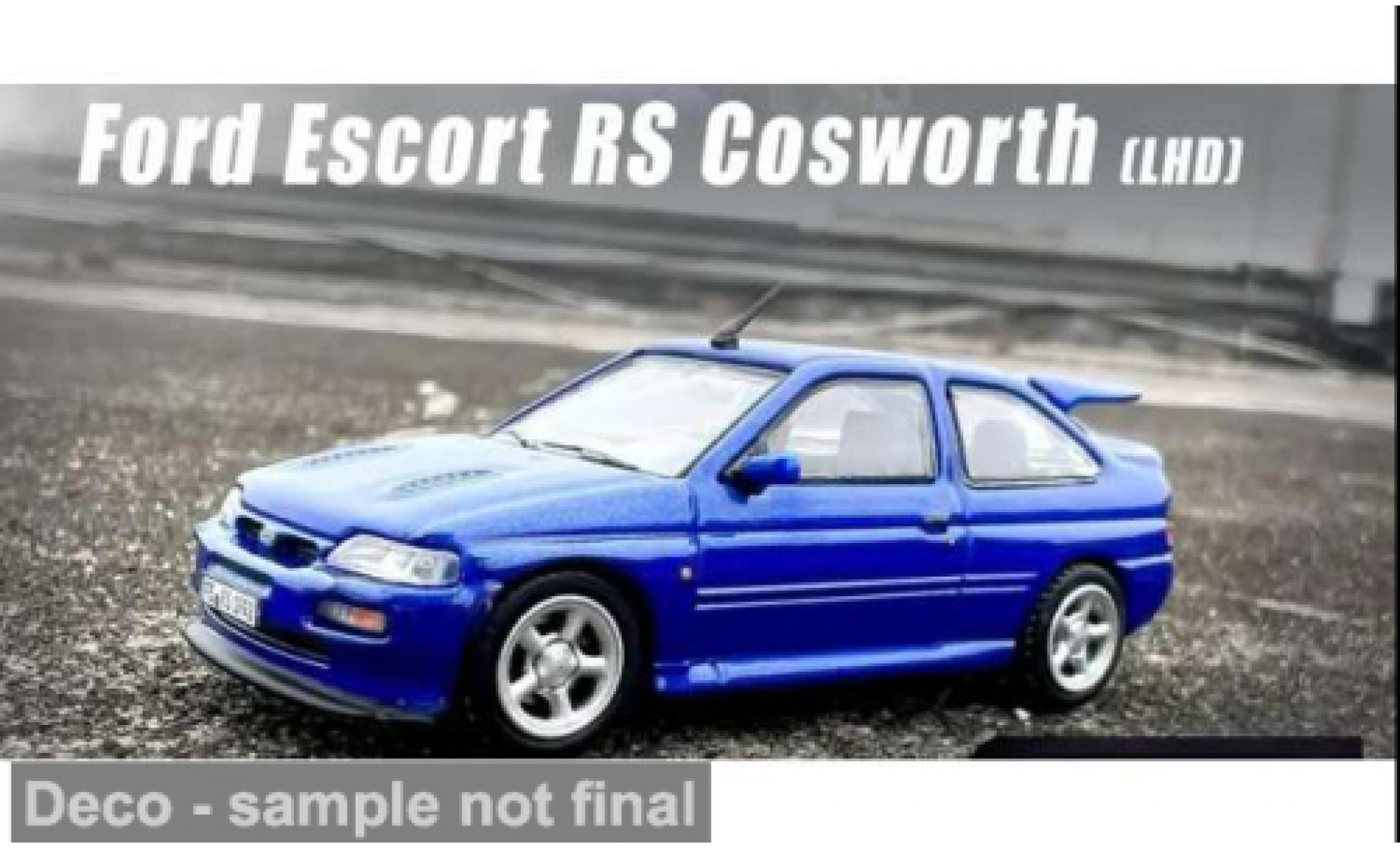 Ford Escort 1/64 INNO64 RS Cosworth blau 1:64 diecast model cars