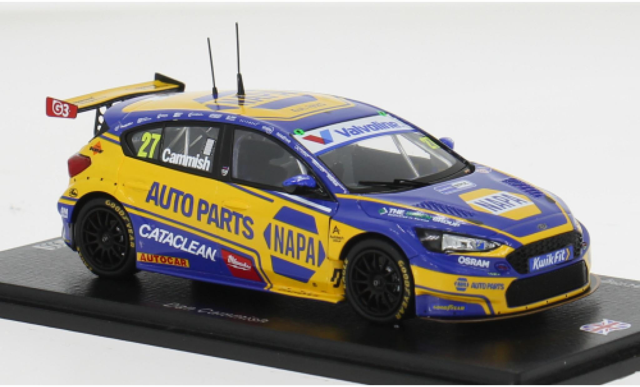 Ford Focus 1/43 Spark BTCC Snetterton 2025 NAPA Racing UK #27 D.Cammish 1:43 diecast model cars
