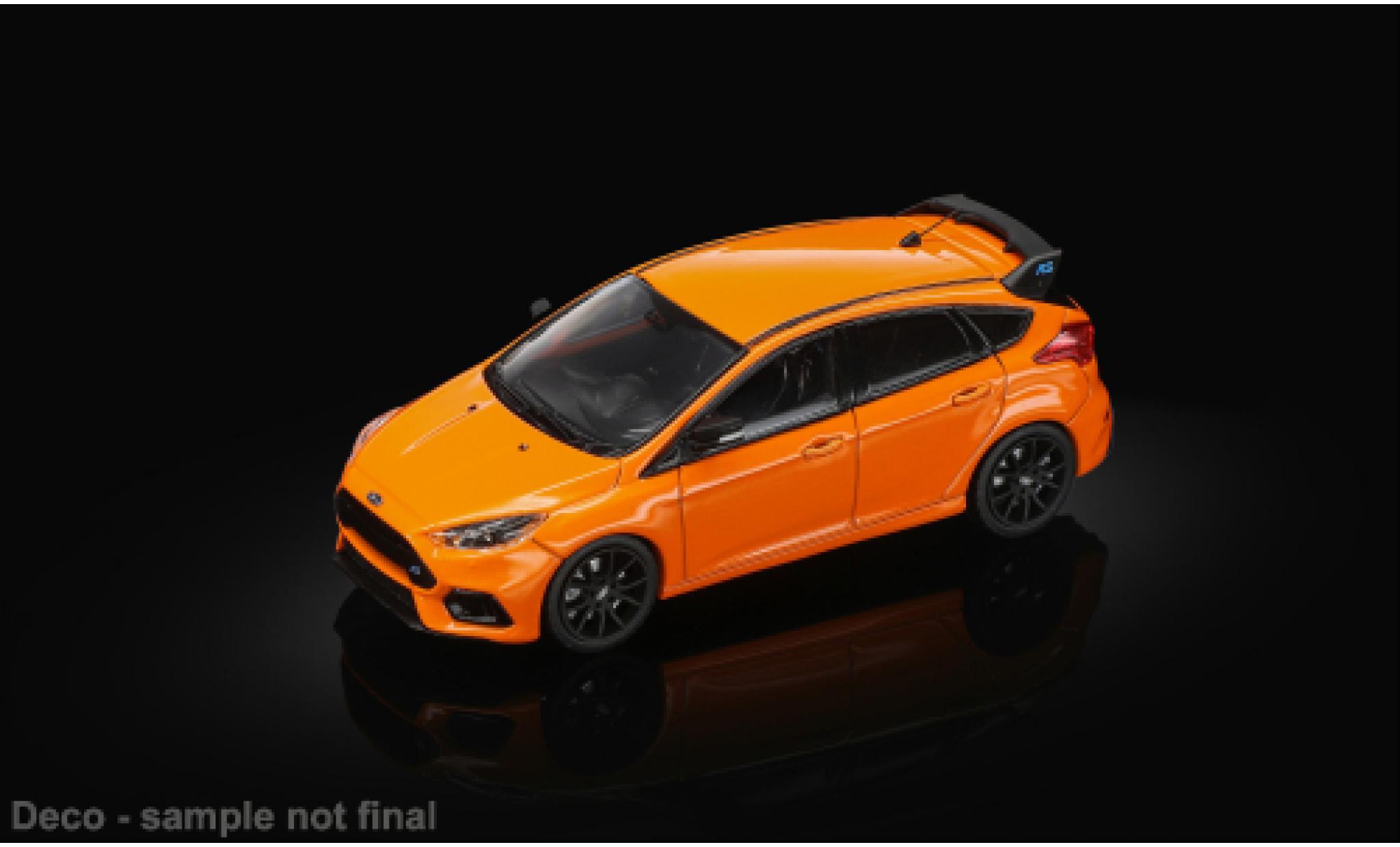 Ford Focus 1/64 Sun Star RS orange 2018 1:64 diecast model cars