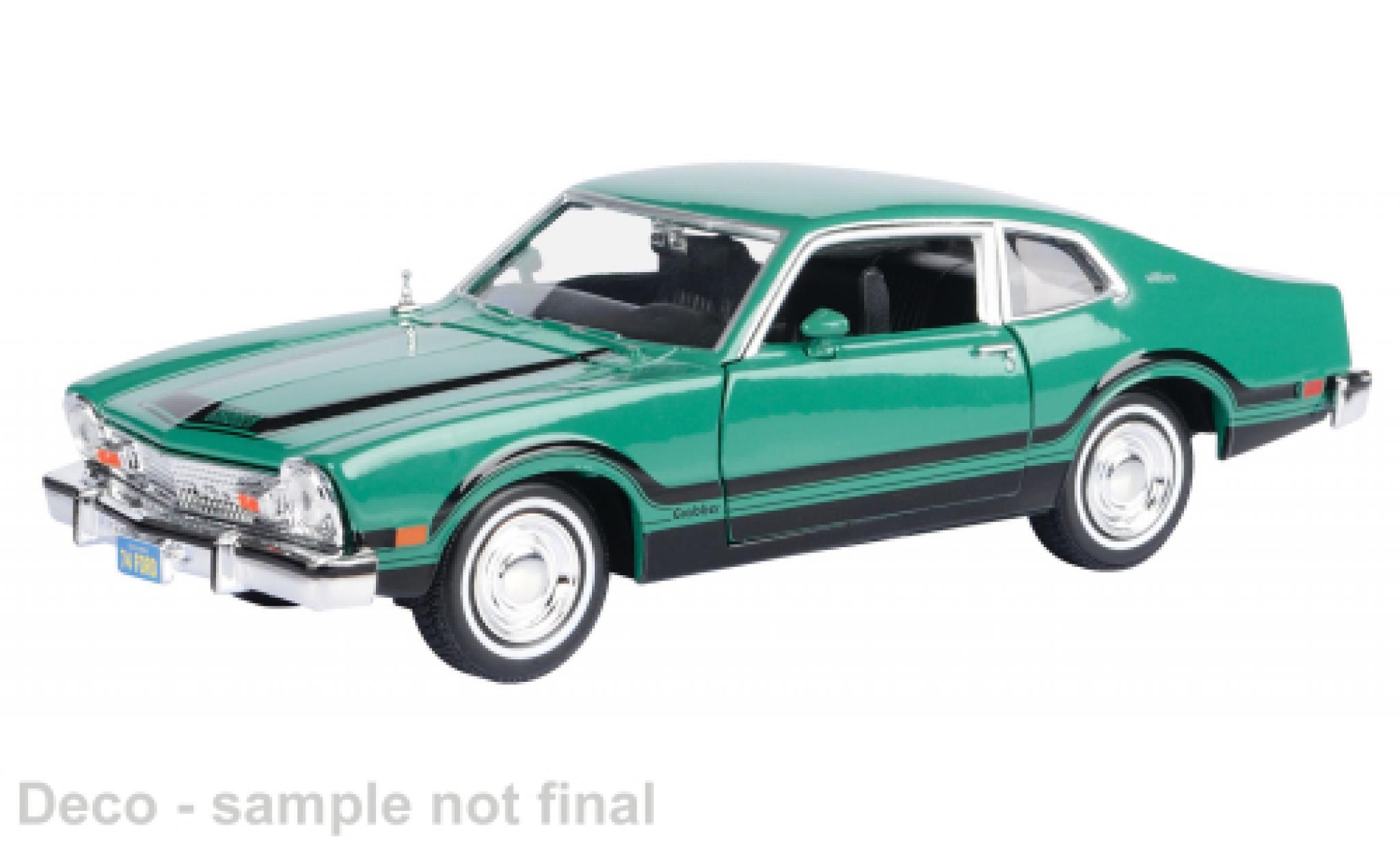 Ford Maverick 1/24 Motormax Grabber gr&uuml;n 1974 1:24 diecast model cars