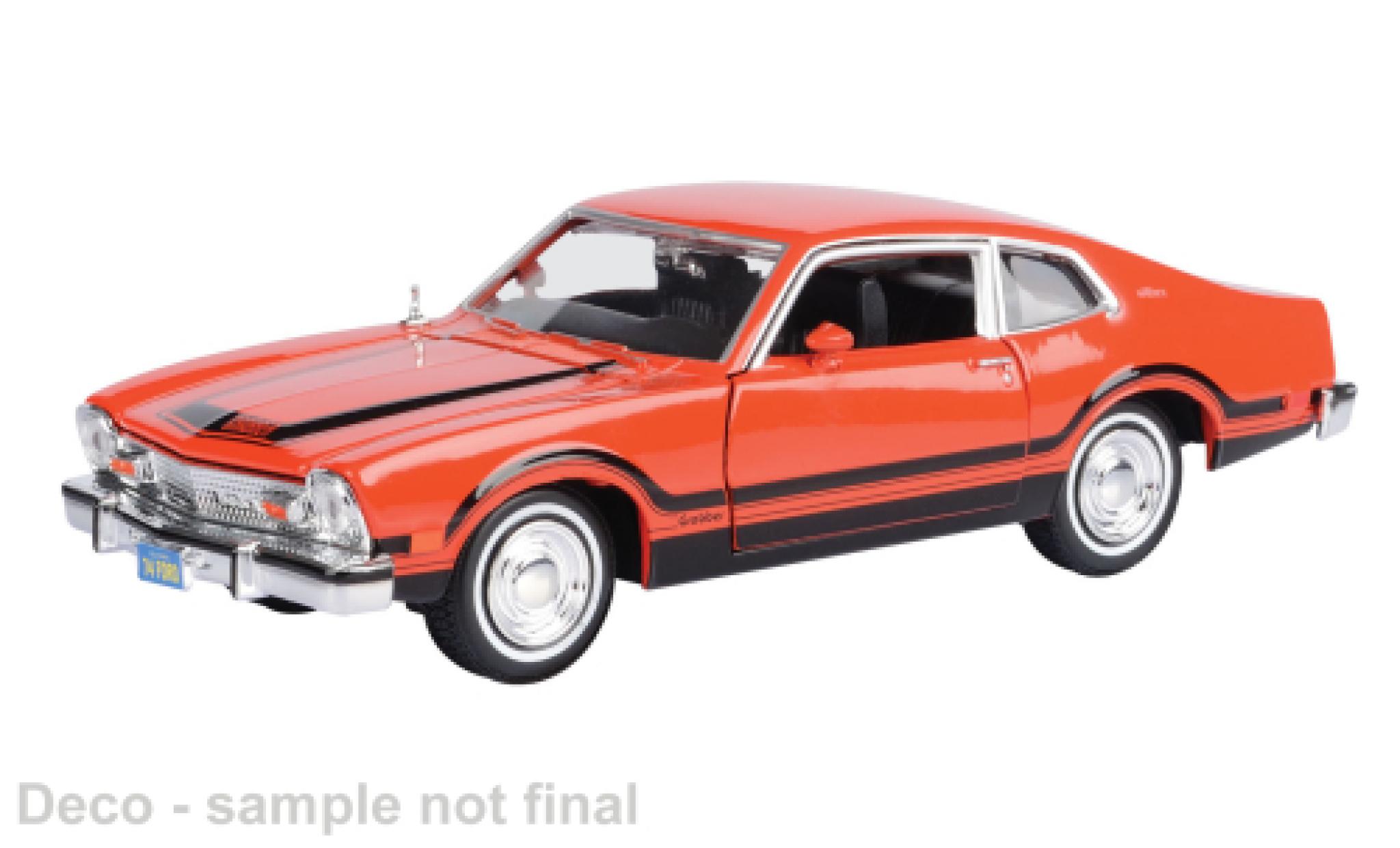 Ford Maverick 1/24 Motormax Grabber rot 1974 1:24 diecast model cars