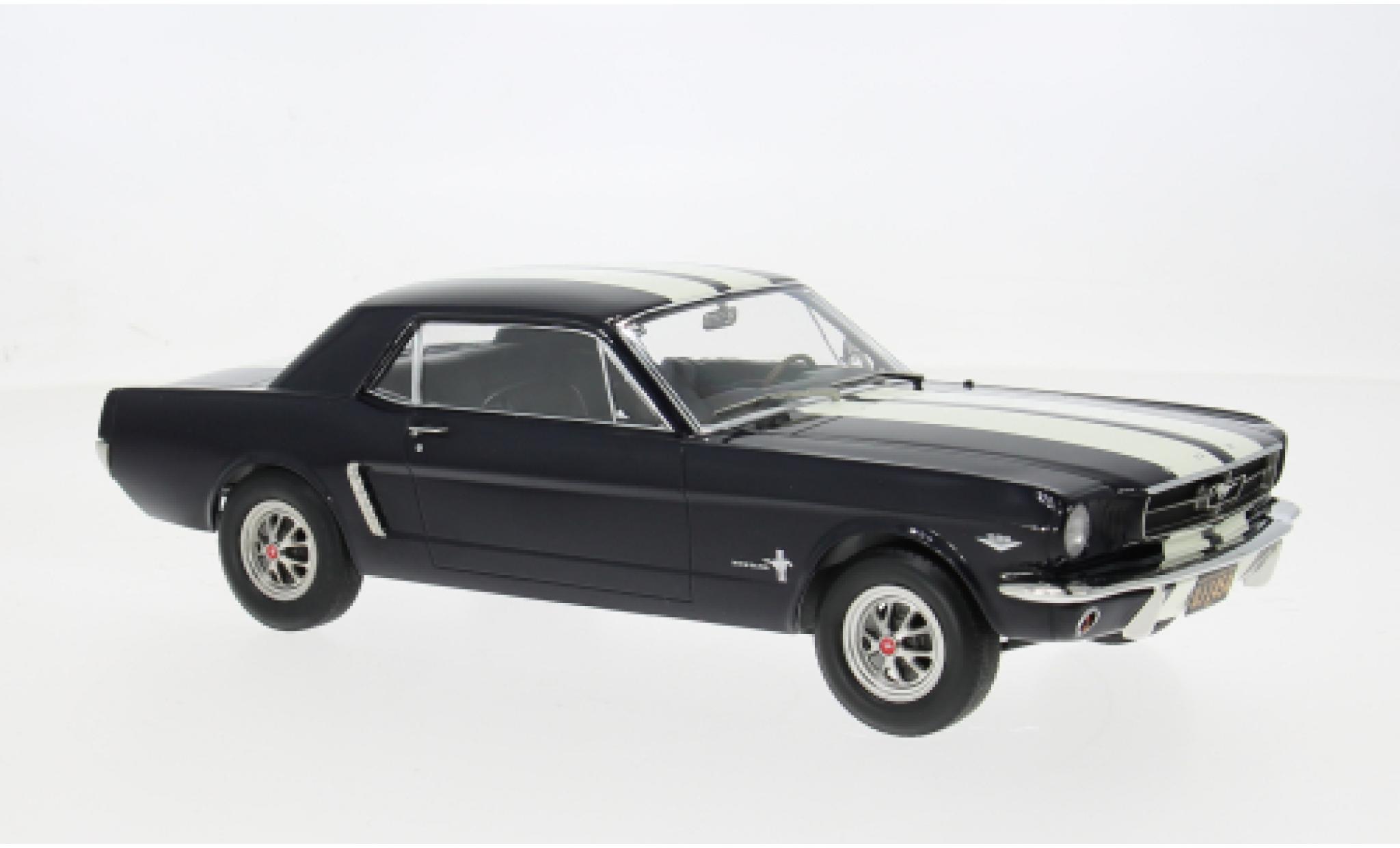 Ford Mustang 1/18 Norev Coupe blau/weiss 1966 1:18 diecast model cars