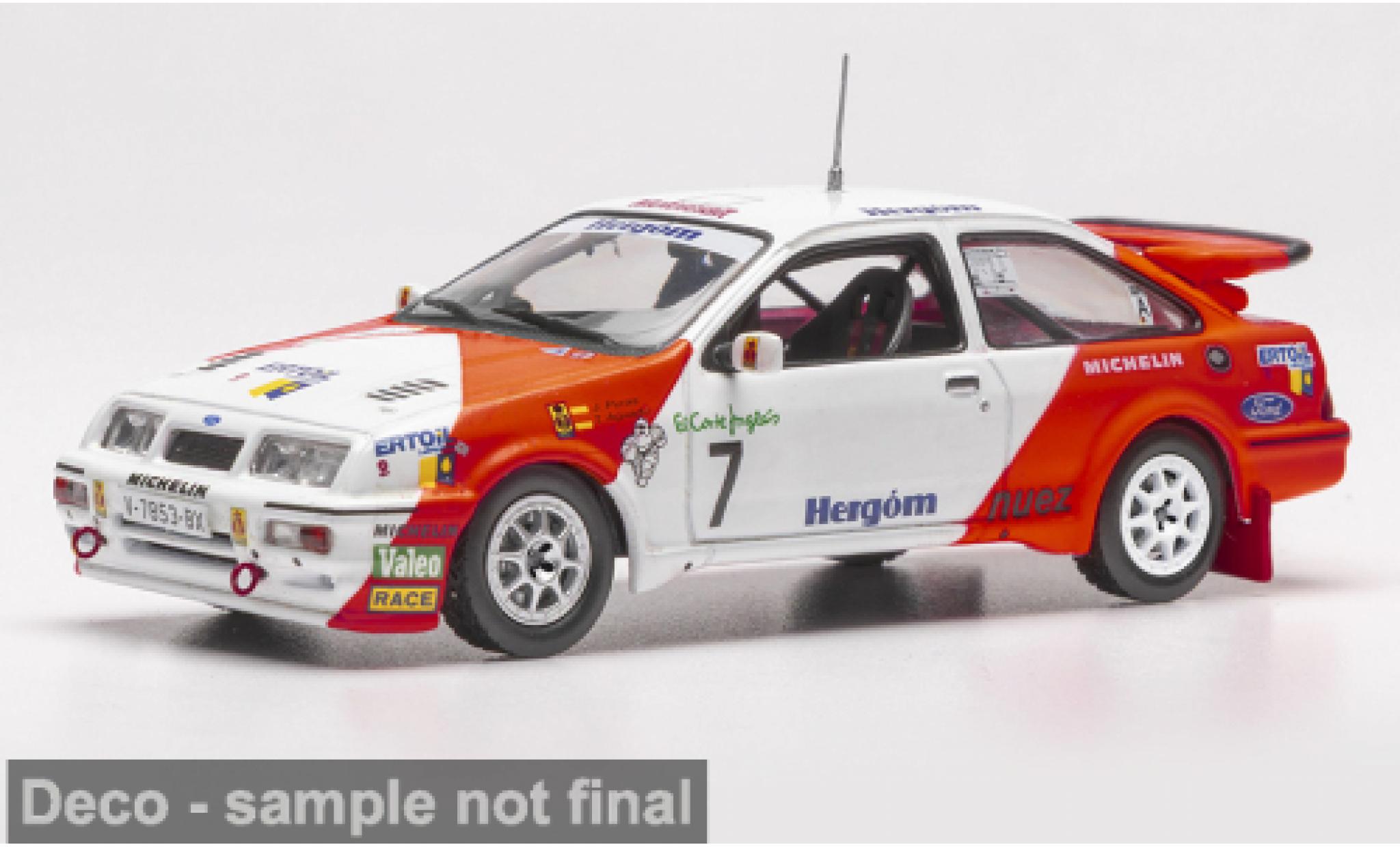 Ford Sierra 1/43 IXO RS Cosworth Rally El Corte Ingles 1989 #7 J.Puras/T.Aguado 1:43 diecast model cars